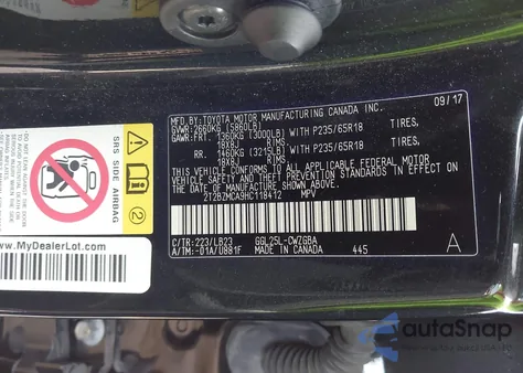 2017 Lexus Rx 350 z USA, uszkodzony, nr VIN 2T2BZMCA9HC118412